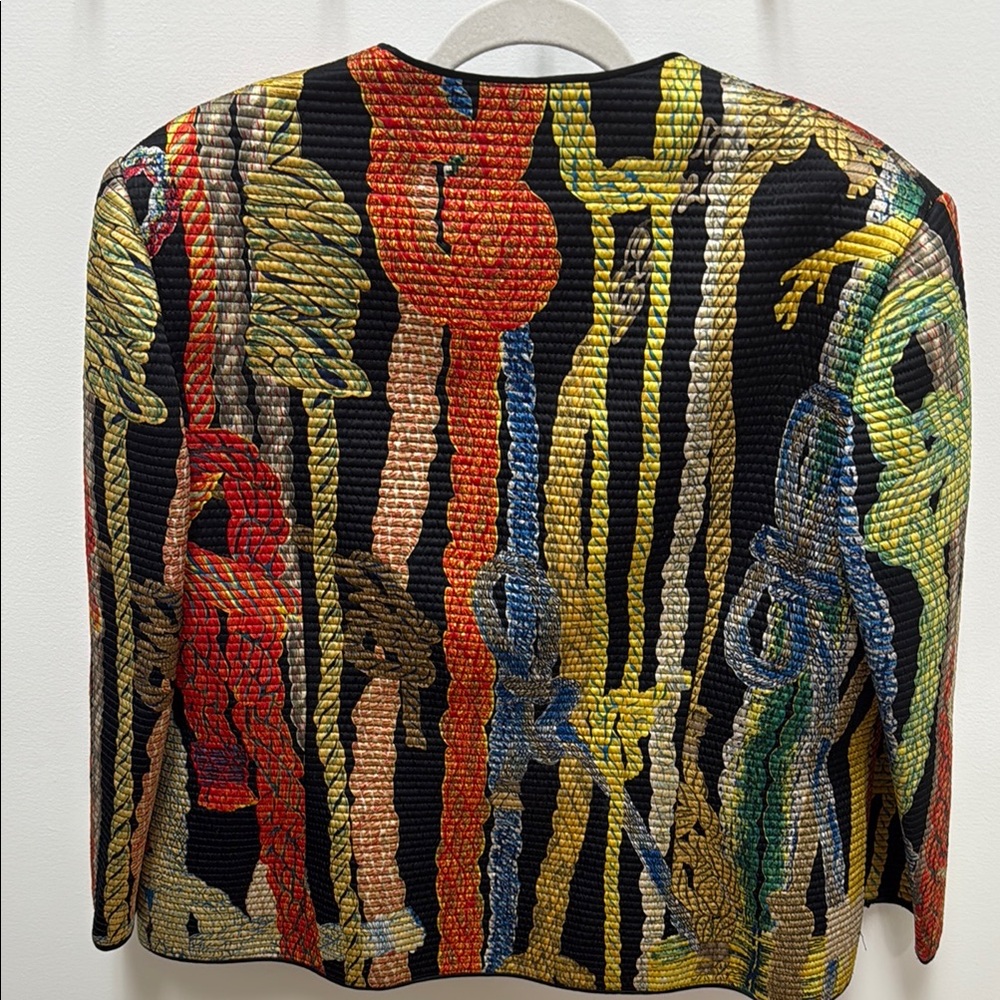 Colorful Rope Patterned Jacket - Picture 3 of 4